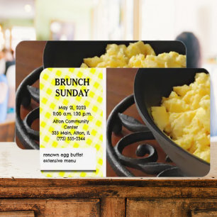 sunday brunch flyer invitation