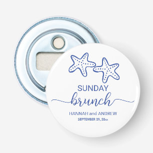 Sunday Brunch Starfish Couple Favour Bottle Opener