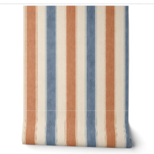 Sunday Cabana Stripes & Checks Wallpaper