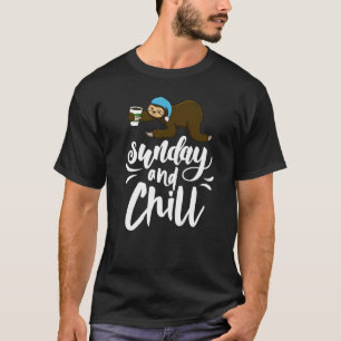 Sunday & Chill  Sleepy Head Lazy Sloth Love Women T-Shirt