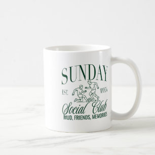 Sunday Club Footbyll Soccer Mud Friends Memories _ Coffee Mug