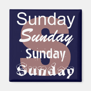 Sunday Day of the Week Magnet