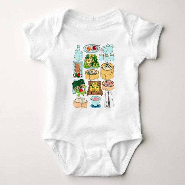 Sunday Dim Sum Baby Bodysuit (Front)