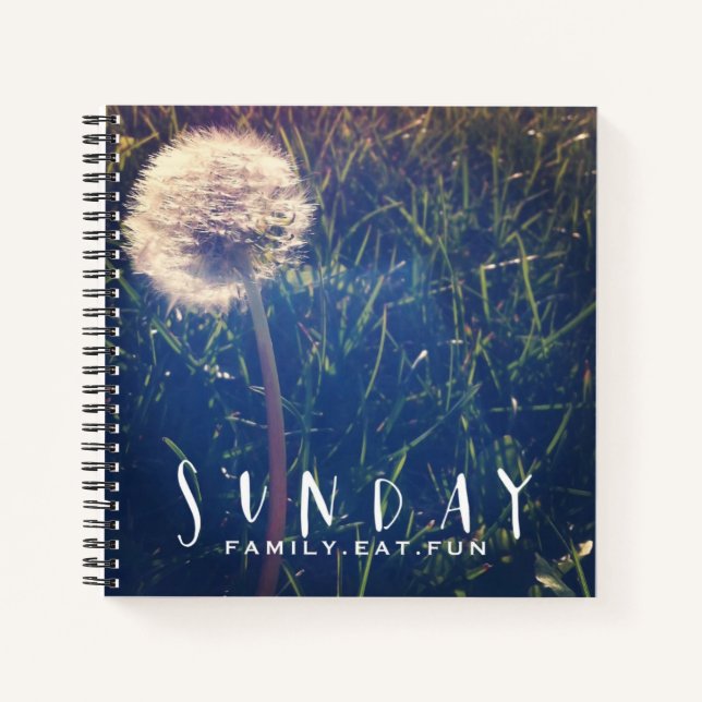 Sunday Family Eat Fun Notebook (Front)
