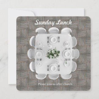 Sunday Fellowship Lunch Invitation