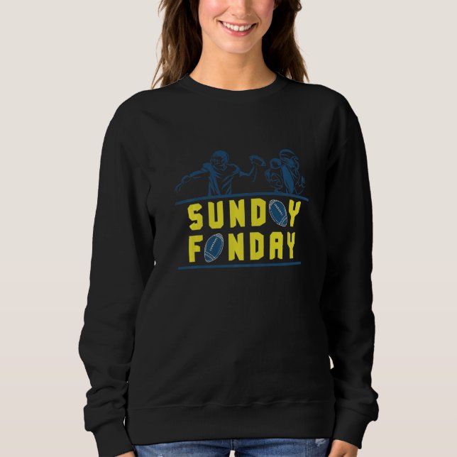 Sunday Funday American College Football Premium Sweatshirt (Front)