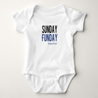 Sunday Funday Beachin' Baby Bodysuit