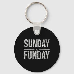 Sunday Funday Brunch Footll Sports Bbq Church 1 Key Ring