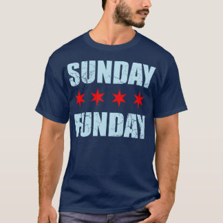 Sunday Funday Chicago Flag T-Shirt