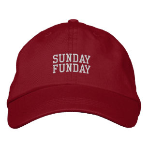 'Sunday Funday' Football Weekend, Golf Course Gift Embroidered Hat