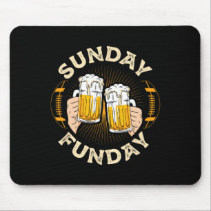 Sunday Funday Funny Football Gift Sport Lovers Foo Mouse Pad