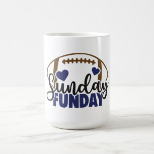 Sunday Funday Touchdown Vibes Coffee Mug