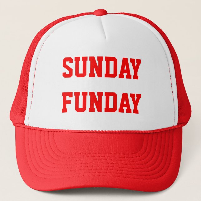 SUNDAY FUNDAY TRUCKER HAT (Front)