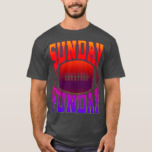 Sunday Funday Vintage Fun Day Sports Design (53) T-Shirt