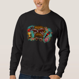sunday Game Football player sports football hairst Sweatshirt