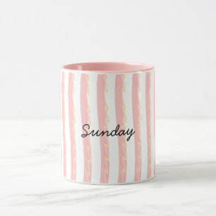 Sunday Girls" Minimalist Ceramic Mug - Aesthetic G