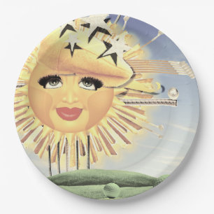 SUNDAY GOLF! PAPER PLATE