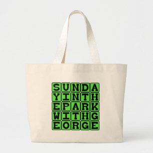 Sunday In The Park With George Large Tote Bag