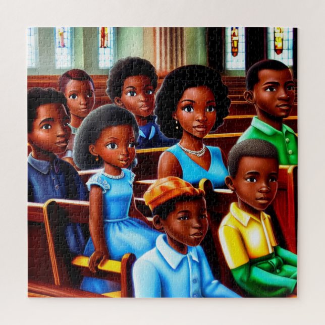 Sunday Morning Christian Jigsaw Puzzle (Vertical)