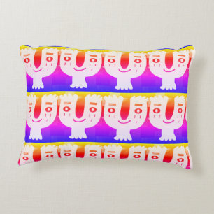 Sunday morning happy face decorative cushion