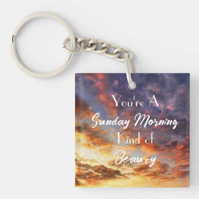 Sunday Morning Key Ring (Front)