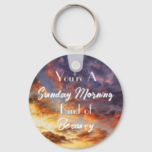 Sunday Morning Key Ring