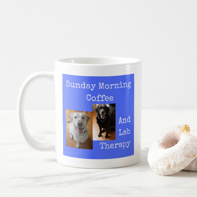 Sunday Morning Therapy - Mug-A-Tude Coffee Mug (With Donut)