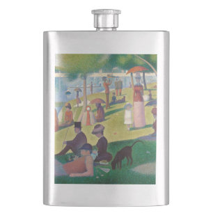Sunday on La Grande Jatte Hip Flask