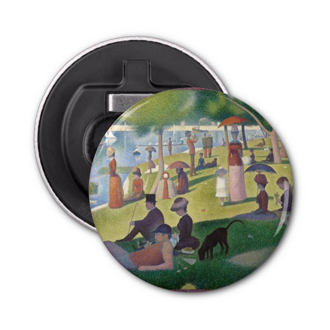 Sunday on La Grande Jatte Seurat Painting Bottle Opener (Front)