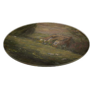 Sunday Roast Cottage Cutting Board