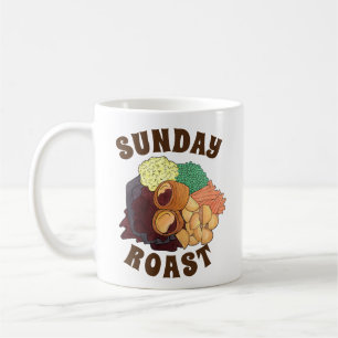 Sunday Roast Dinner British UK Food Meat Potatoes Coffee Mug