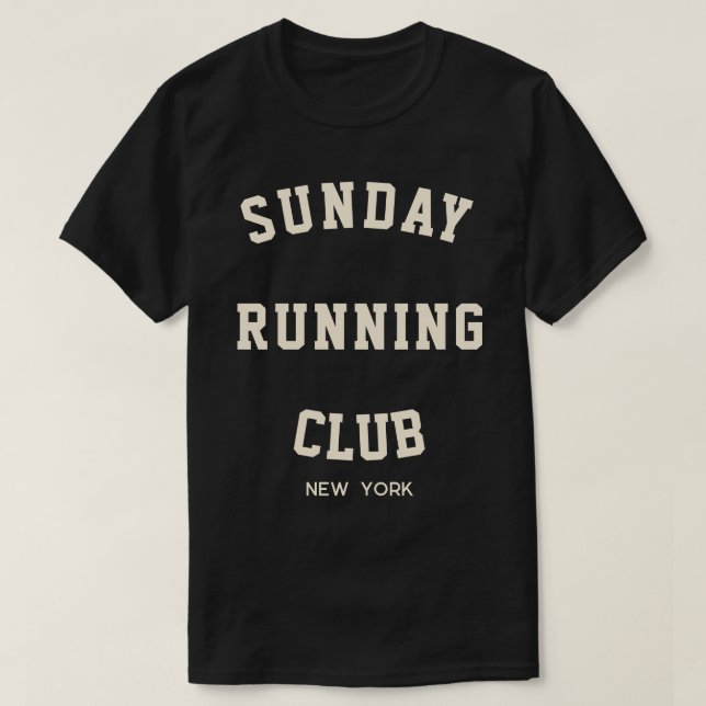 Sunday Running club Matching Group T-Shirt (Design Front)