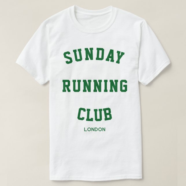 Sunday Running club Matching Group T-Shirt (Design Front)