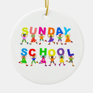 Sunday School Ceramic Tree Decoration