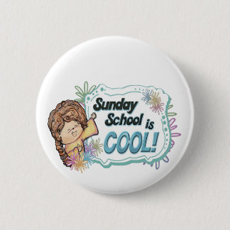 Sunday School is COOL ! 6 Cm Round Badge