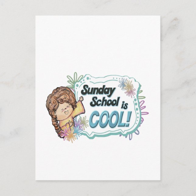Sunday School is COOL ! Postcard (Front)
