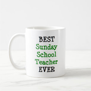 sunday school teacher, best coffee mug