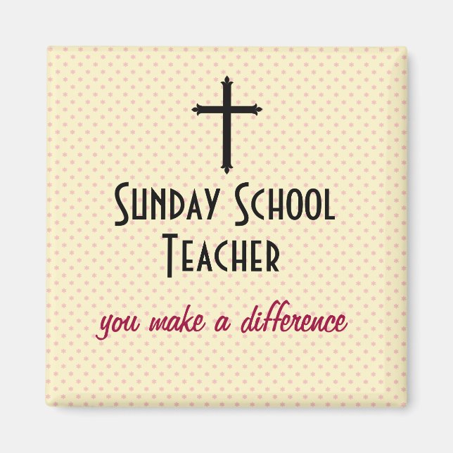 Sunday School Teacher Magnet (Front)