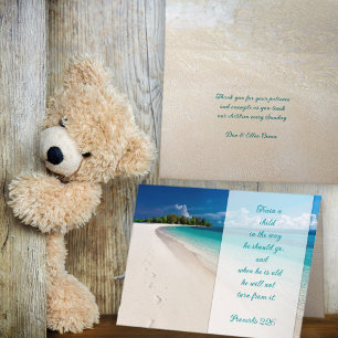 Sunday School Teacher Ocean Thank You Card