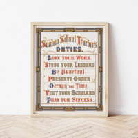 Sunday School Teacher’s Duties | Louis Prang & Co.