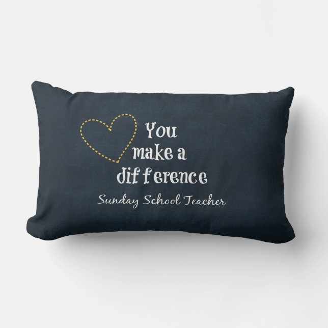 Sunday School Teachers Lumbar Cushion (Front)