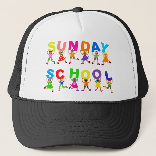 Sunday School Trucker Hat (Front)