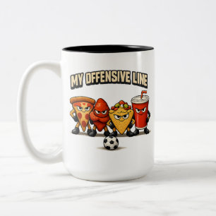 Sunday Snack Offense Two-Tone Coffee Mug