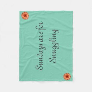 Sunday Snuggles Fleece Blanket