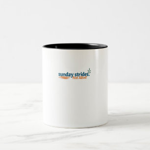 Sunday Strides Feel Alive –Energising Weekend Walk Two-Tone Coffee Mug