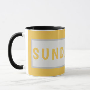 Sunday Today – Minimal Coffee Mug Design