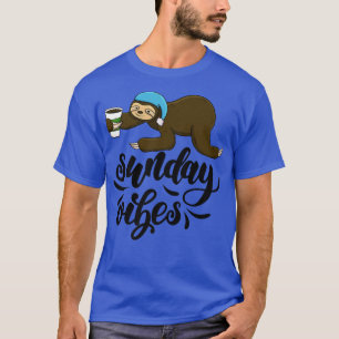 Sunday Vibes Funny Sleepy Head Sloth Love Women Pi T-Shirt