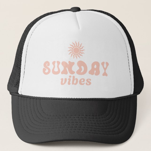Sunday Vibes Trucker Hat (Front)