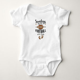 Sunday's are for Football with Daddy Baby Gift Bodysuit