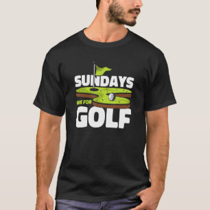 Sundays Are for Golf Player Pro Golfer Golfing Leg T-Shirt